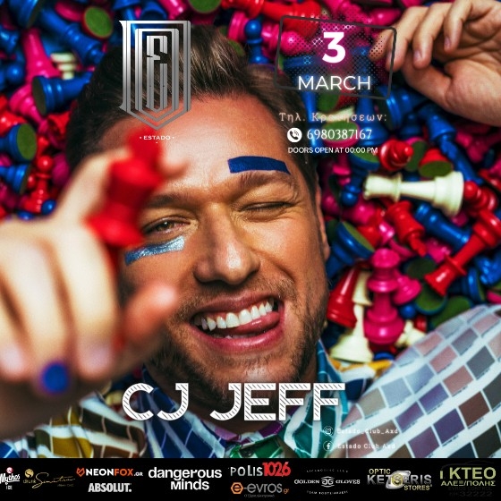 Ο μοναδικός Cj Jeff έρχεται στo ESTADO night club! 